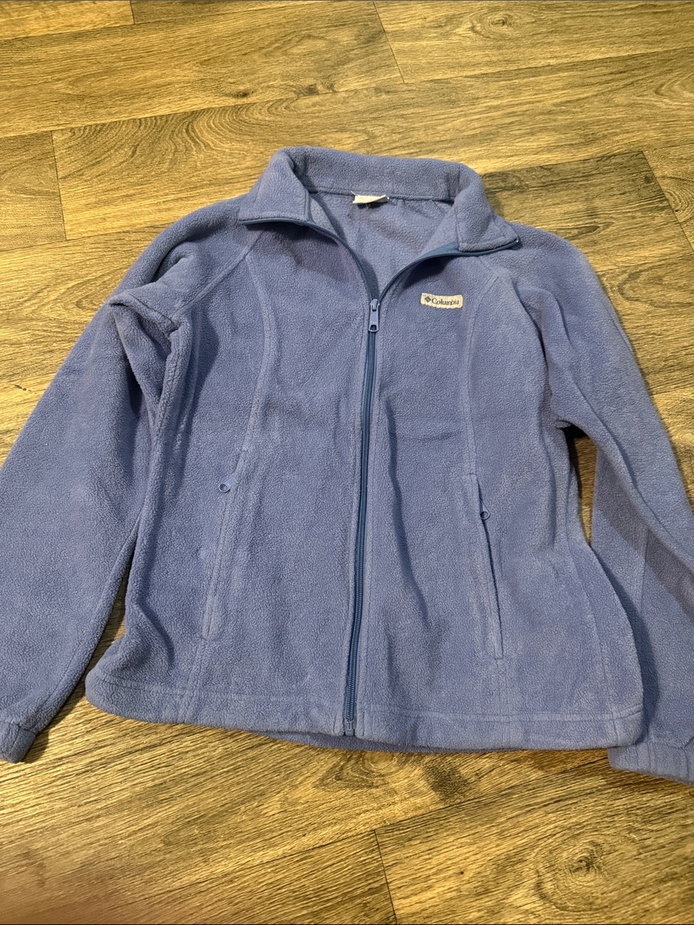 Columbia Light Blue Full-Zip FleeceJacket